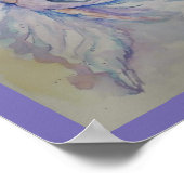 Aquarelllik Ballerina mit Sonne Jigsaw Puzzle Poster (Ecke)