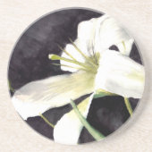 Aquarelllilie durch "Kunst durch Heide " Getränkeuntersetzer (Vorne)