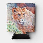 Aquarelllion Dosenkühler (Vorderseite)