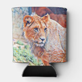 Aquarelllion Dosenkühler (Rückseite)