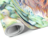 Aquarelllion Geschenkpapier (Rolleneckpunkt)