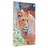 Aquarelllion Klemmbrett (Rechts)