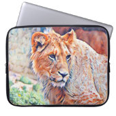 Aquarelllion Laptopschutzhülle (Vorderseite)