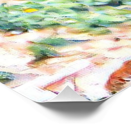 Aquarelllion Poster (Ecke)