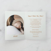 Aquarelllioness & Cub Erster Muttertag Karte (Innenseite)