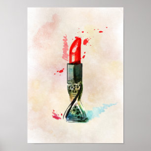 Aquarellliptstift Poster