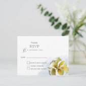 Aquarelllische Hochzeit RSVP Einladungspostkarte (Stehend Vorderseite)