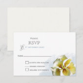 Aquarelllische Hochzeit RSVP Karte (Vorne/Hinten)