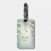 Aquarelllische Lilie des Gepäcks im Tal Gepäckanhänger (Rückseite vertikal)