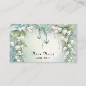 Aquarelllische Lily of the Valley Business Card Visitenkarte (Vorderseite)