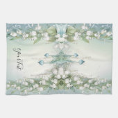 Aquarelllische Lily of the Valley Küche Handtücher (Horizontal)