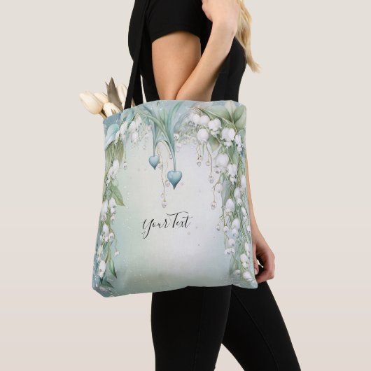 Aquarelllische Lily of the Valley Tote Bag Tasche (Von Nahem)