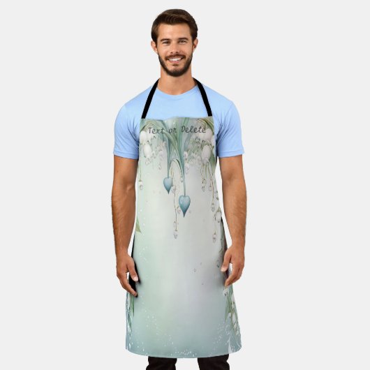 Aquarelllische Schürze (Getragen)