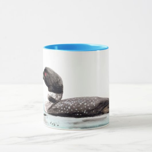 Aquarellloon-Kunst Tasse (Zentrum)