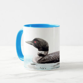 Aquarellloon-Kunst Tasse
