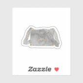 Aquarellluxus Prada Taschendarstellung Aufkleber (Blatt)