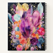 Aquarellmädchen, Helle Farben, Individuelle Name Notizblock (Rückseite)