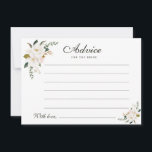 Aquarellmagnolia Hinweiskarte<br><div class="desc">Ein einfaches Blumendesign mit wunderschönen magnolischen Aquarellfarben-Blume. Sie können die Farben und Textdetails ändern.</div>