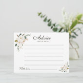 Aquarellmagnolia Hinweiskarte (Stehend Vorderseite)