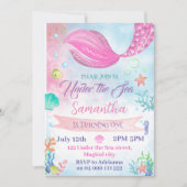 Aquarellmaid 1. 2. 3. 4. 5. Geburtstag Einladung (Vorderseite)