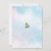 Aquarellmaid 1. 2. 3. 4. 5. Geburtstag Einladung (Rückseite)