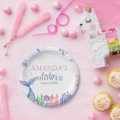 Aquarellmaid Babydusche Papierplatte Pappteller (Party)