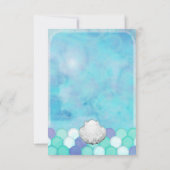 Aquarellmaid Scales Party Tischnummer Card (Rückseite)