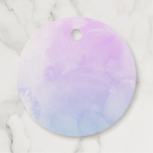 Aquarellmaid unter der Meeresbabydusche Geschenkanhänger (Rückseite)