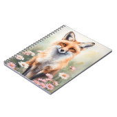 Aquarellmaler Fox mit dunklen Blume Notizblock (Linke Seite)