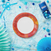 Aquarellmaler Hintergrund Pappteller (Party)