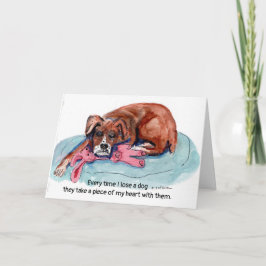 Aquarellmaler +"Jedes Mal, wenn ich einen Hund ver Karte