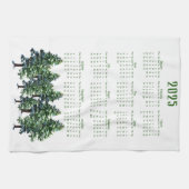 Aquarellmaler Kalender 2025 für Pine Trees Geschirrtuch (Horizontal)