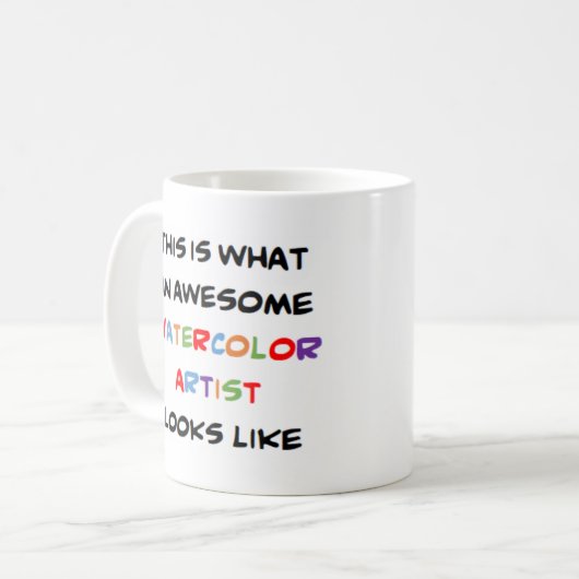 Aquarellmaler, phantastisch kaffeetasse (Vorderseite Links)