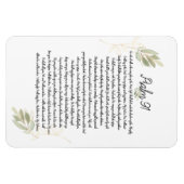 Aquarellmaler Psalm 91 Bibelkunst Christlich Magnet (Horizontal)