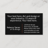 Aquarellmaler Regenbogen Frische Pasta machen Visitenkarte (Rückseite)