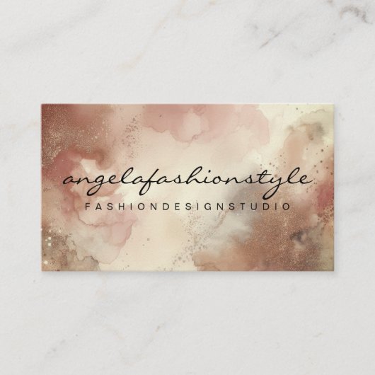 Aquarellmalerei Abstrakt Brush Wasserfarbe Visitenkarte (Vorderseite)