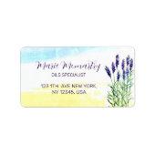 Aquarellmalerei Adressaufkleber (Vorne)