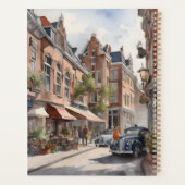 Aquarellmalerei auf Amsterdam Planer (Rückseite)