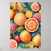 Aquarellmalerei auf Assorted Fruit IV Poster (Vorne)