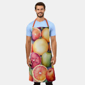 Aquarellmalerei auf Assorted Fruits Schürze (Getragen)