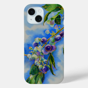 Aquarellmalerei auf Blaubeere Case-Mate iPhone Hülle