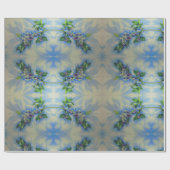 Aquarellmalerei auf Blaubeere Geschenkpapier (Flach)