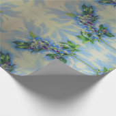 Aquarellmalerei auf Blaubeere Geschenkpapier (Ecke)