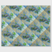 Aquarellmalerei auf Blaubeere Geschenkpapier (Flach)