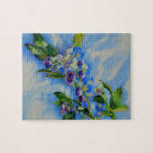 Aquarellmalerei auf Blaubeere Puzzle (Horizontal)