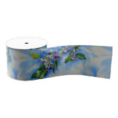 Aquarellmalerei auf Blaubeere Ripsband (Spule)