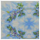 Aquarellmalerei auf Blaubeere Stoff (Nahaufnahme)