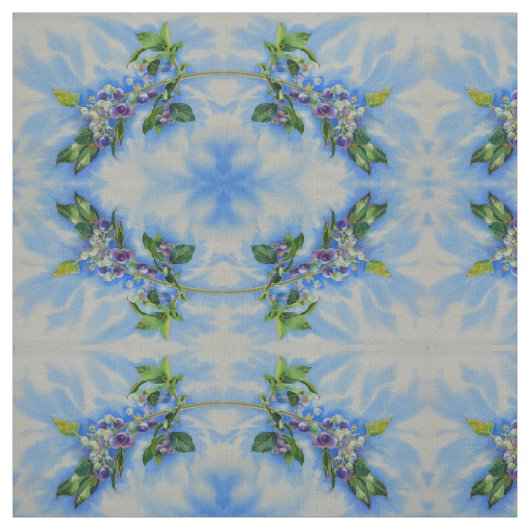 Aquarellmalerei auf Blaubeere Stoff (Muster)