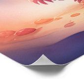 Aquarellmalerei auf Chibi-Alien Poster (Ecke)