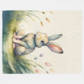 Aquarellmalerei auf dem Kaninchen Fleecedecke (Vorderseite (Horizontal))